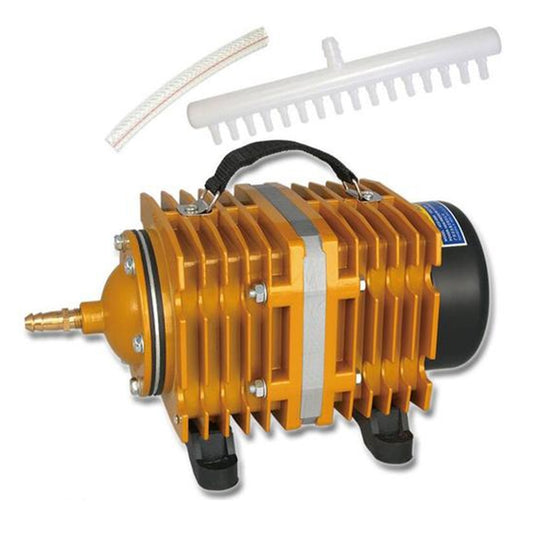 ACO-008A 160W 115L/Min Electromagnetic Air Pump Compressor Seafood Fish Tank Increase Oxygen Air Flow Spliter, US Plug, ACO-008A