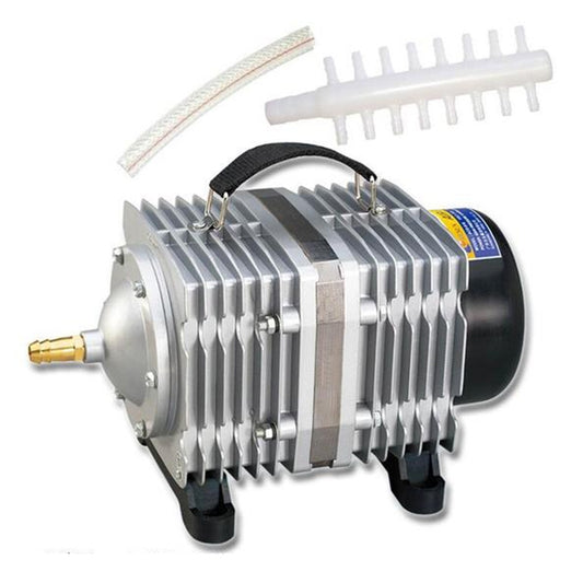 ACO-018 420W 195L/Min Electromagnetic Air Pump Compressor Seafood Fish Tank Increase Oxygen Air Flow Spliter, US Plug, ACO-018