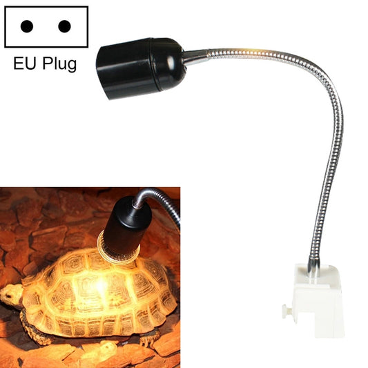 Tortoise UVB Tanning Lamp Holder Full Spectrum Pet Solar Heating Light Holder, EU Plug, EU Plug