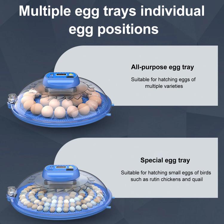 Automatic Incubator Supports 12V And 220V Power Supply, EU Plug, 8pcs Egg, 12pcs Egg, 16pcs Egg, 26pcs Egg, 30pcs Egg, 36pcs Egg, 48pcs Egg, 52pcs Egg, 62pcs Egg, 33pcs Bird  Egg, 103pcs Bird Egg, 248pcs Bird Egg