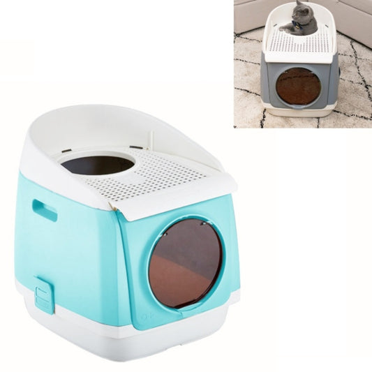 Plastic Flip Cover Fully Enclosed Deodorant Litter Box Pet Potty